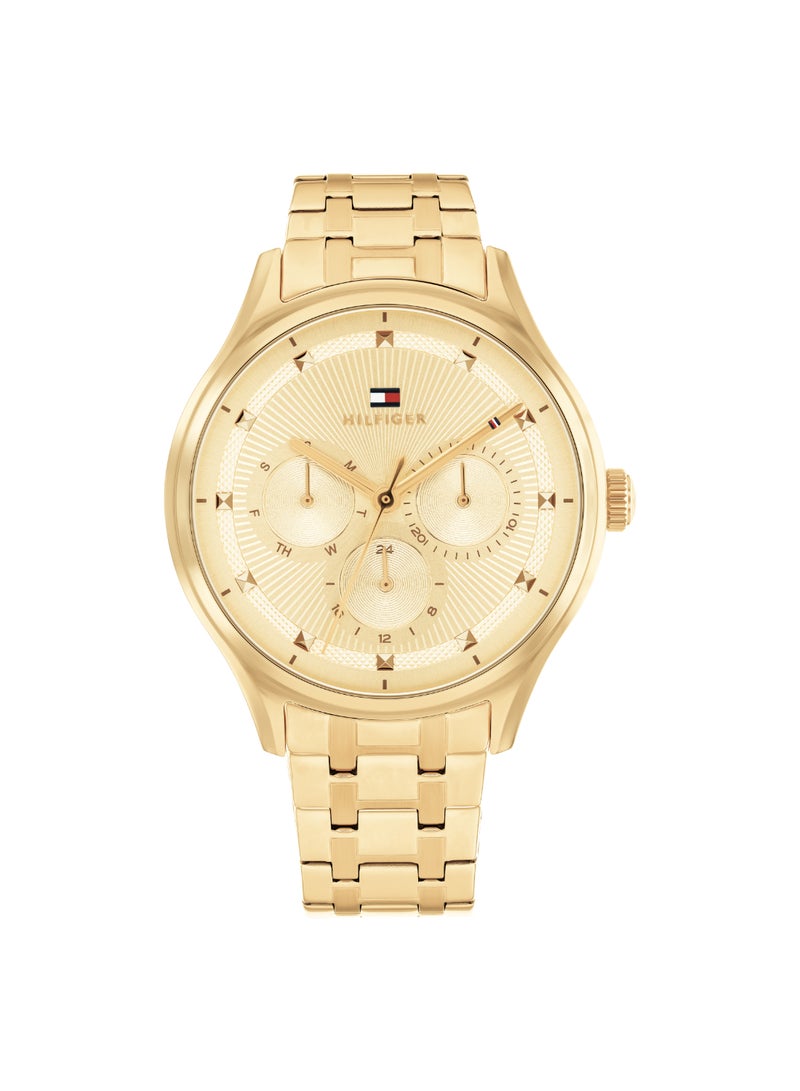 TOMMY HILFIGER ساعة نسائية أنالوج دائرية بحالة شامبانيا - 1782751 - Image 2