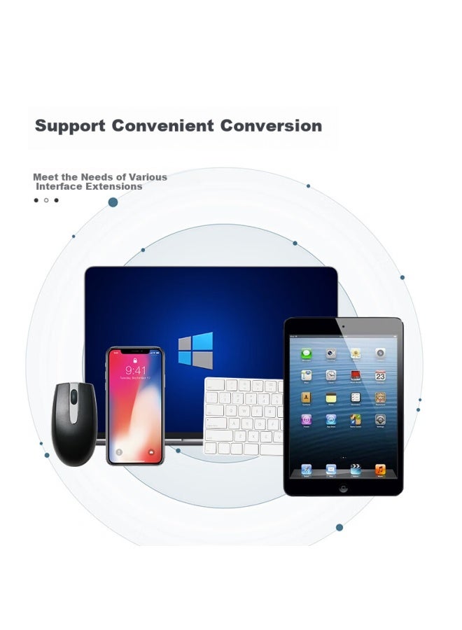 Union Star Youlianxing Type-c Expansion Dock To Usb Hub, One-to High-speed Four-port Usb 3.0 Expansion Dock, Compatible With Zte Cloud Computer W205ds Pad Tablet Converter - Image 3