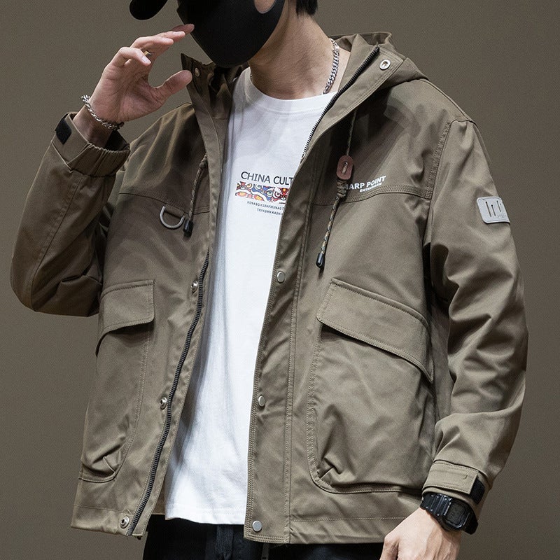 Coil Jacket Men'S 2024 Fashion Brand Thickened Boys Plus Size Cotton Coat Men'S High-End Hooded Windbreaker - Image 4