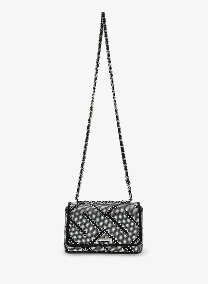 Celeste Embellished Crossbody Bag with Chain Strap
