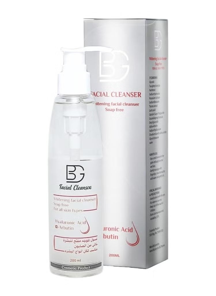 BG Facial Cleanser – Gentle Foaming Face Wash – Deep Cleansing & Hydrating Formula – Removes Dirt & Impurities – Suitable for All Skin Types – Daily Skincare – 200ml
