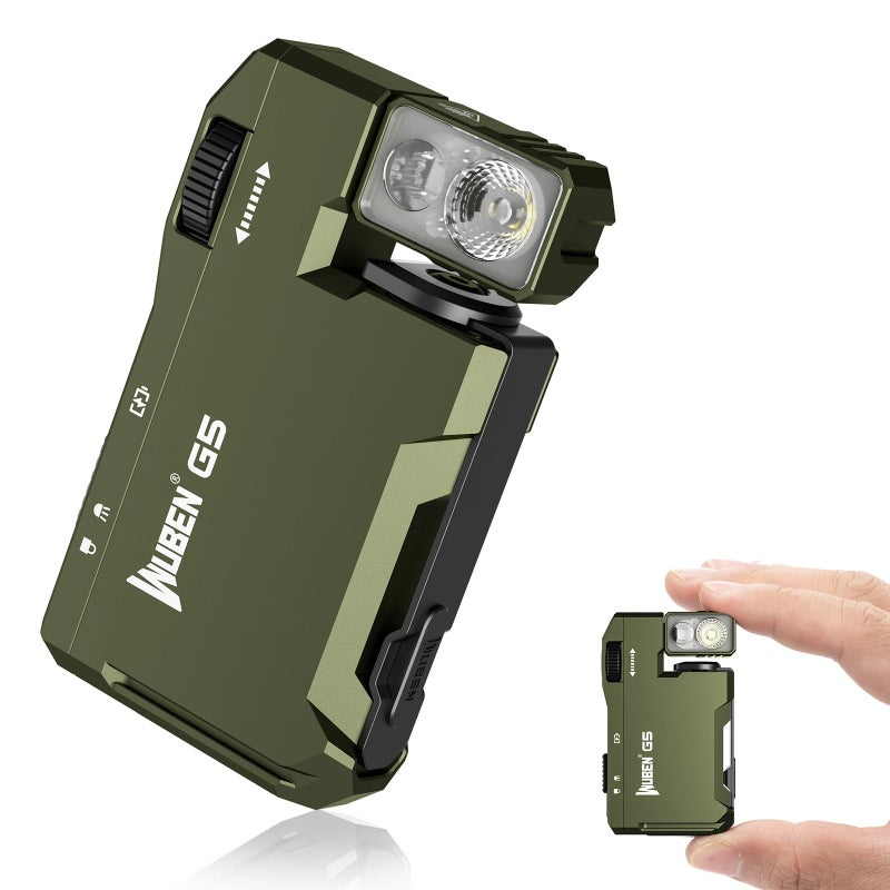 Wuben Multi-Color Magnetic EDC G5 Flashlight 400 Lumen Usb-c Rechargeable Keychain Hands for Camping, Car Repair, Home Use - Image 1