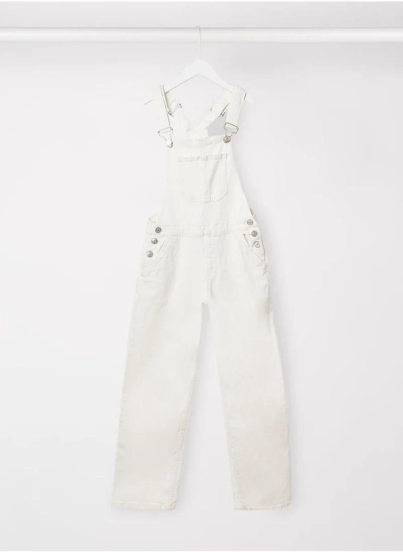 MANGO Youth Solid Dungaree