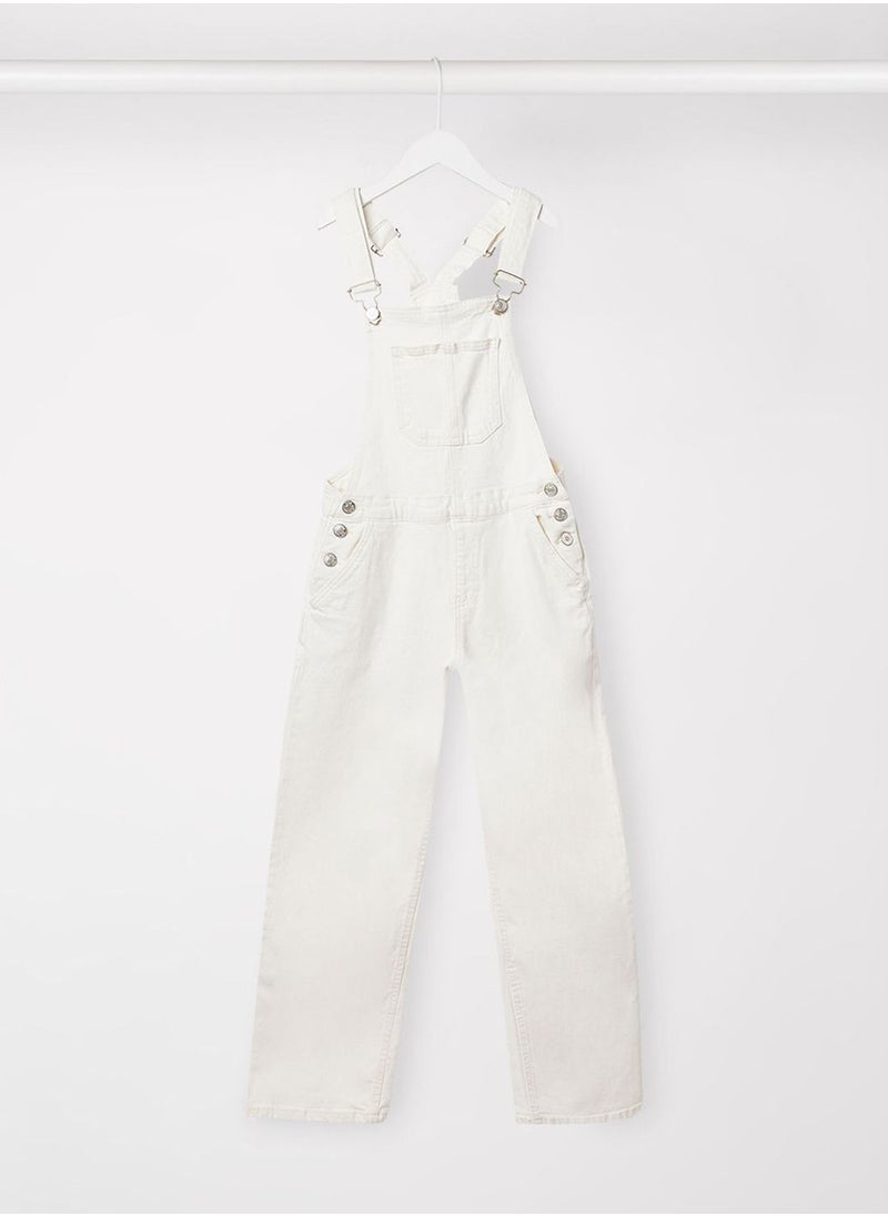 MANGO Youth Solid Dungaree  - Image 1