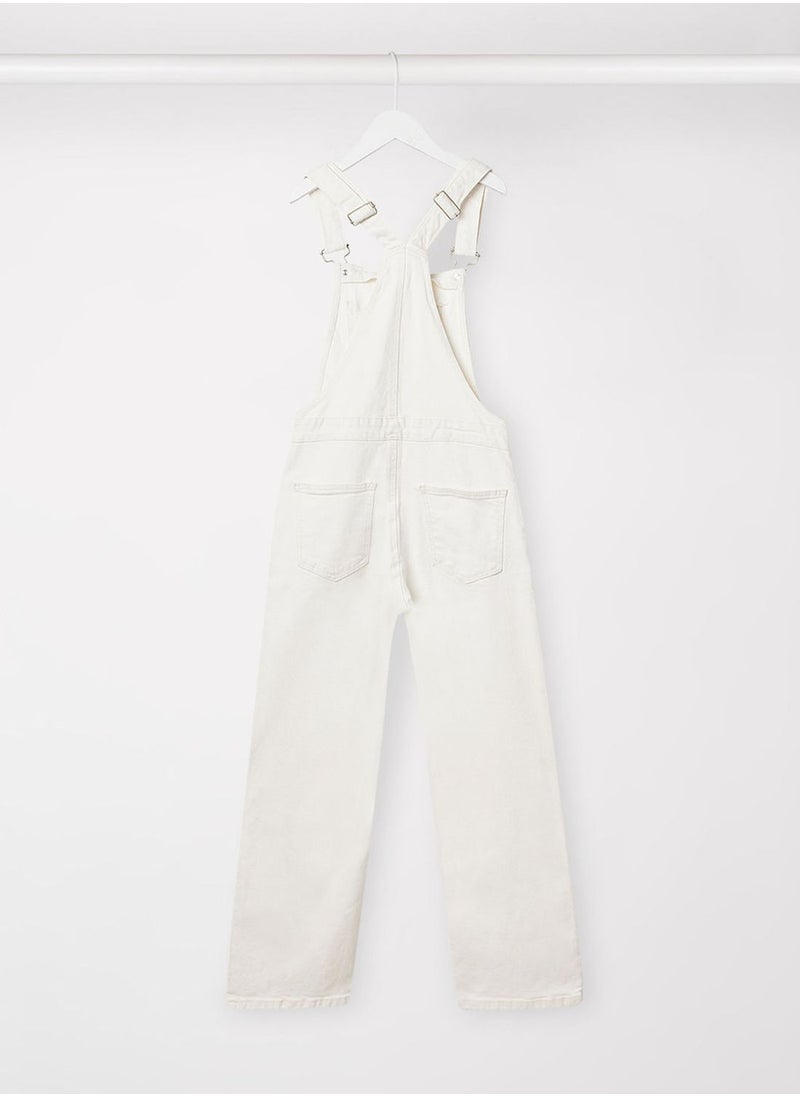 MANGO Youth Solid Dungaree  - Image 2