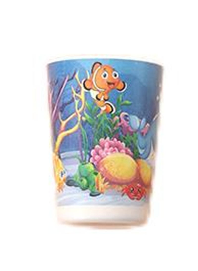 5pcs bamboo fiber tableware set creative cartoon bowl divided plate spoon fork cup gift tableware - Image 3