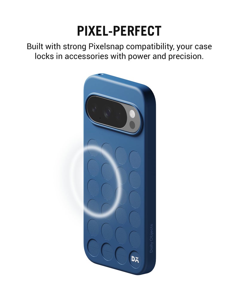 DailyObjects Google Pixel 10 Pro Stack Signature Magnetic Case Cover | Compatible with Magnetic | Camera & Body Protection | Scratch Proof | Dual Hybrid Protection | Wireless Charging - Indigo Blue - Image 5