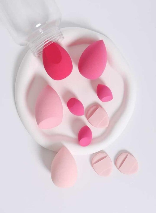 FEELHIGH مجموعة إسفنجات التجميل المثالية: 10 قطع مع علبة تخزين - تتضمن 4 إسفنجات تجميل، و3 إسفنجات تجميل صغيرة، و3 إسفنجات صغيرة للأصابع لتطبيق مكياج مثالي - Image 4