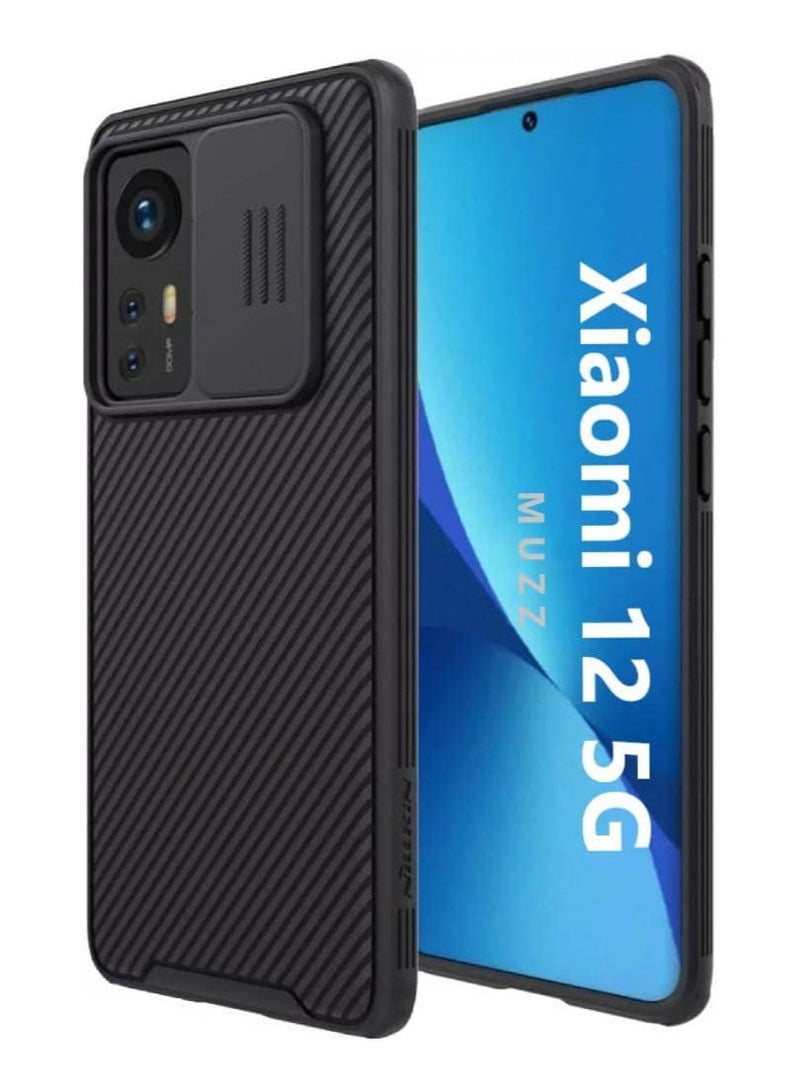 Nillkin Case for Xiaomi 12 / Xiaomi 12X Case Cover CamShield Pro Slide Camera Protection Cover - Scratch Resistant - Protect Privacy - Delicate Touch Feeling Case for Mi 12 / Mi 12X Black - Image 1