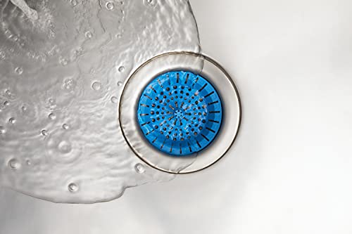 Dripsie Kitchen Sink Strainer 3.25" - Dripsie Anti-Clog Food Catcher, Flexible Drain Basket, Dishwasher Safe, Standard Fit, Made in USA(1-Pack Blue) - Image 3