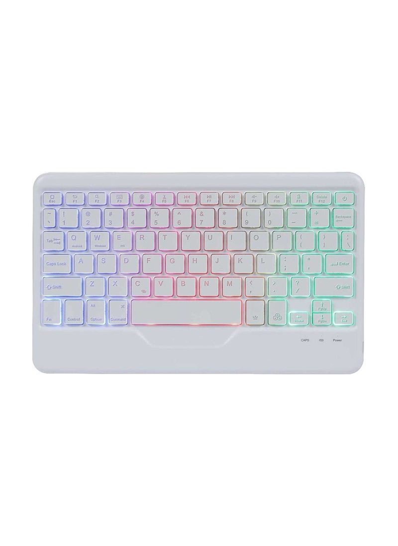 Arabic and English Detachable Keyboard Case for 2022 iPad 10th Generation 10.9 Inch 7 Colors Backlit Gradient Colours Keyboard Cover with Pencil Holder Foldable Stand  - Image 5