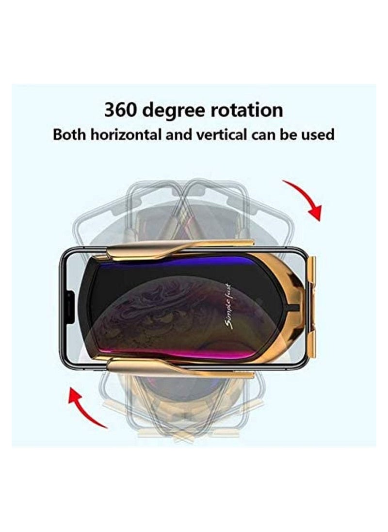Generic - R2 Smart Sensor Wireless Charger, Smart Sensor Wireless Car Charger Mount New Model R2, Fast Charging, New Car Mount R2 Wireless Charger Car Bracket Infrared Smart Sensor Charger for Android/iPhone - Image 1