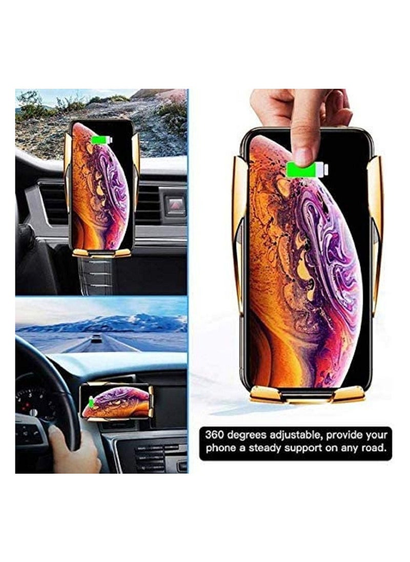 Generic - R2 Smart Sensor Wireless Charger, Smart Sensor Wireless Car Charger Mount New Model R2, Fast Charging, New Car Mount R2 Wireless Charger Car Bracket Infrared Smart Sensor Charger for Android/iPhone - Image 1