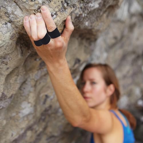 Aiyorse 2 Rolls Finger Tape, Extra Strong Adhesive 0.6-Inch x 32-feet Athletic Tape for Fingers, Hands, & Toes, Rock Climbing Tape, Skin-Friendly Sports Tape for Outdoor Sports Climbing Football (Black) - Image 5