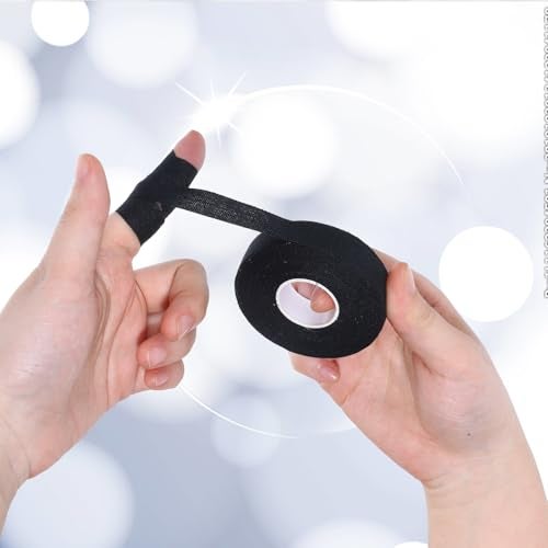 Aiyorse 2 Rolls Finger Tape, Extra Strong Adhesive 0.6-Inch x 32-feet Athletic Tape for Fingers, Hands, & Toes, Rock Climbing Tape, Skin-Friendly Sports Tape for Outdoor Sports Climbing Football (Black) - Image 3