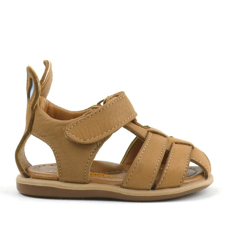 Rakerplus Raker Plus Genuine Cowhide Leather Children's Sandals with Velcro Strap - Image 3