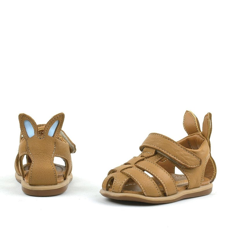 Rakerplus Raker Plus Genuine Cowhide Leather Children's Sandals with Velcro Strap - Image 4