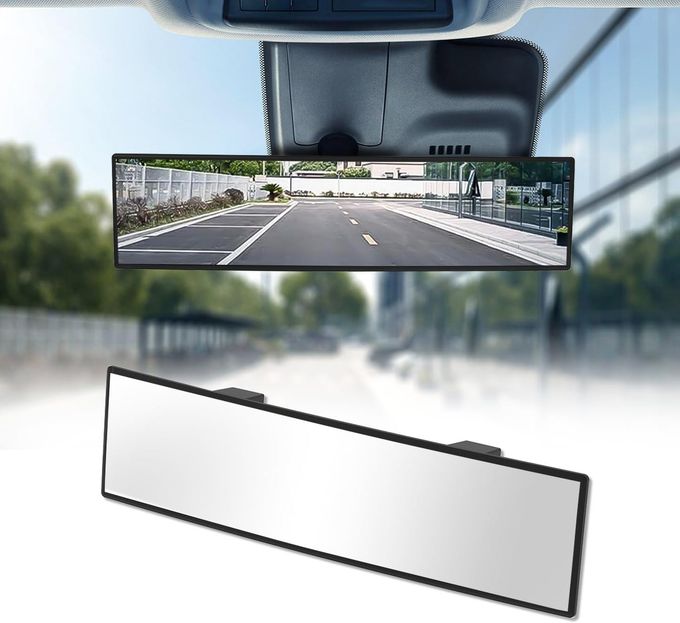 HmmtyRack Universal 11.81 Inch Panoramic Convex Rearview Mirror