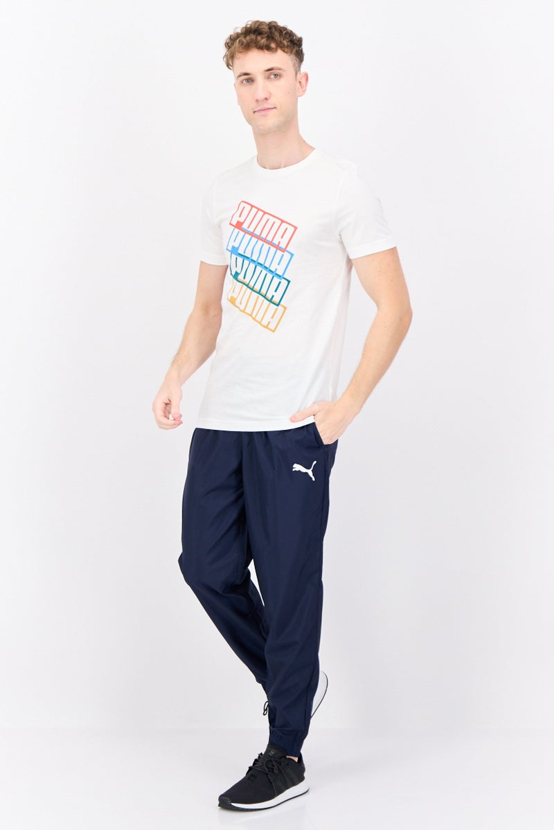 PUMA Men Slim Fit Short Sleeves Outdoor T-Shirt, White - Image 2