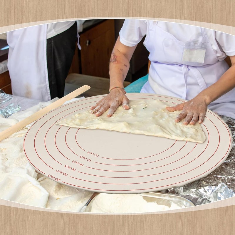 Lefse Making Kit: 20-Inch Unbleached Cotton Pastry Cloth - Large Work Surface Traditional Norwegian Lefse Kit for Home Bakers & Kitchen Baking - Image 3