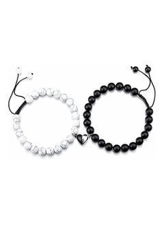 Generic JSDDE Crystals Bracelet Couples Heart Mutual Attraction Bracelets Crystal Stone Distance Bracelets for Boyfriend Girlfriend His and Hers  - Image 2