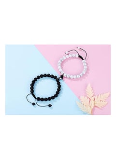 Generic JSDDE Crystals Bracelet Couples Heart Mutual Attraction Bracelets Crystal Stone Distance Bracelets for Boyfriend Girlfriend His and Hers  - Image 3