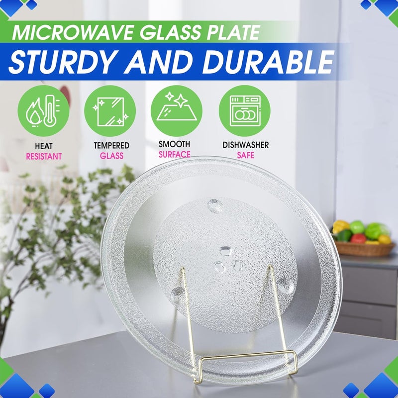 Bagean Microwave Plate Replacement 13.4 inch Fits Magic Chef 207600 Microwave Turntable Plate - Exact Replacement Microwave Glass Plate - Spinning Oven Dish Tray for Better Reheating and Cooking - Image 2