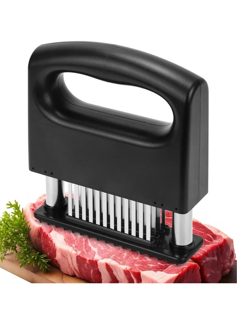 OMEVE Meat Tenderizer Tool with 48 Stainless Steel Sharp Needle Blades for Tenderizing Beef Chicken - Image 2
