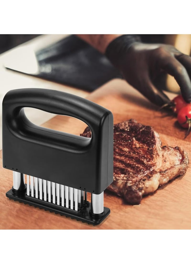 OMEVE Meat Tenderizer Tool with 48 Stainless Steel Sharp Needle Blades for Tenderizing Beef Chicken - Image 5