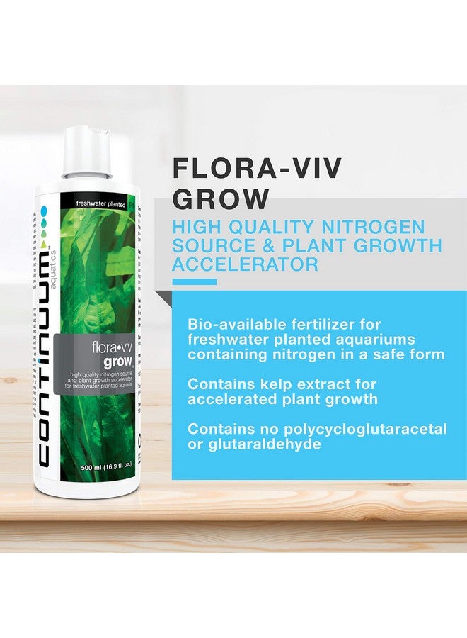 كونتينوم أكواتيكس Continuum Aquatics Flora Viv Grow - مصدر نيتروجين ومُسرِّع لنمو النباتات لأحواض السمك المزروعة بالمياه العذبة، سعة 250 مل - Image 2