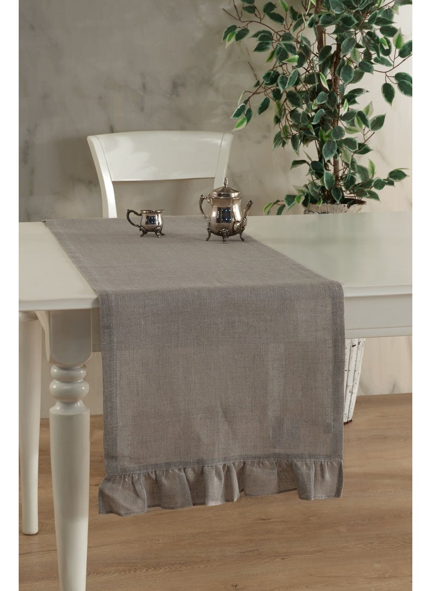 Ödel Home Linen Ruffle Runner / Presentation / Placemat  - Image 1