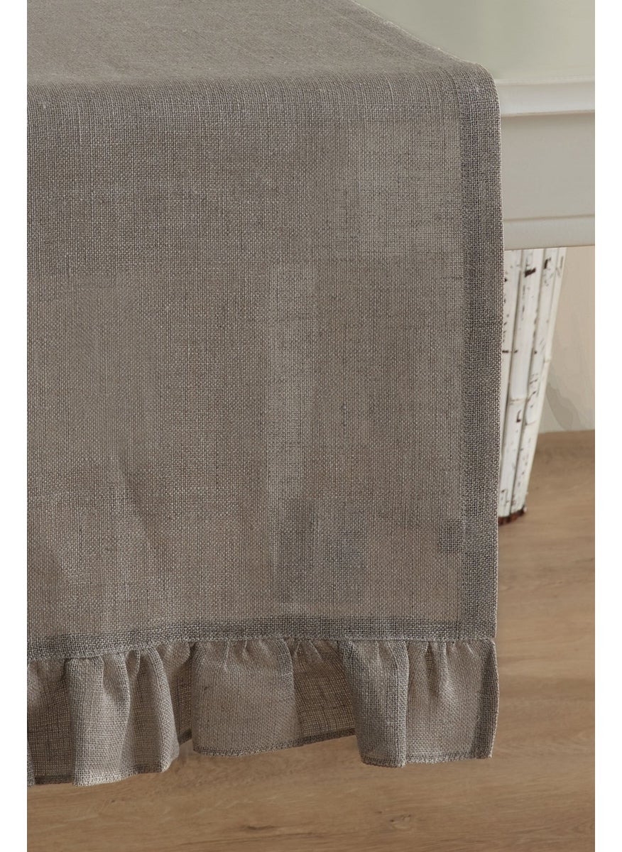 Ödel Home Linen Ruffle Runner / Presentation / Placemat  - Image 3