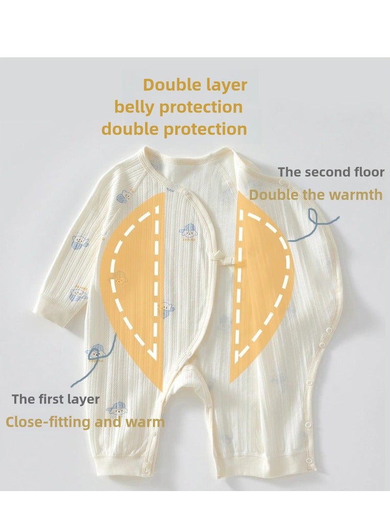 Baby jumpsuit breathable autumn and winter A-level children's clothing crawling suit autumn close fitting comfortable jumpsuit autumn and winter 0-12 months baby - Image 3