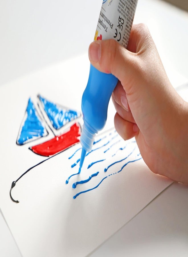 PRIMO Tempera Paint Bottle, 50ml, Black, Non-Toxic, Ergonomic, For Young Artists - Image 5