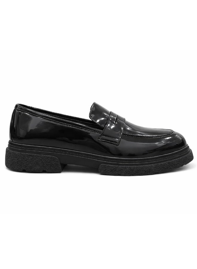 Men's formal loafer shoes in patent leather - Image 3