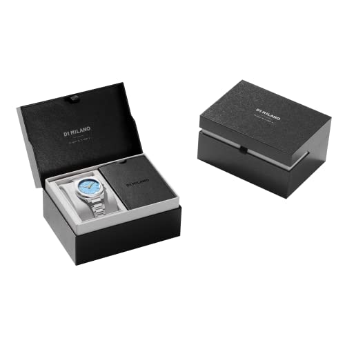 D1 Milano Ultra Thin Women's Luxury Watch, Stainless Steel Case, Quartz Movement, Stainless Steel Strap, 50M Water Resistant Timepiece, Blue Dial, 2 Years Warranty - UTBL17 - Image 5