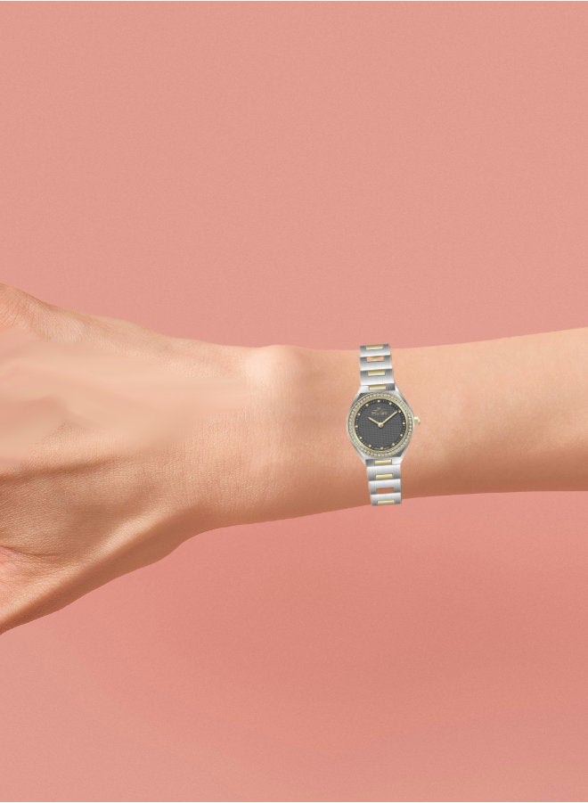 مارتيني ساعة مارتيني الأنيقة للنساء بتصميم عصري مينا رمادية وسوار من الفولاذ المقاوم للصدأ مقاومة للماء مثالية للإطلالات الكاجوال والرسمية - Image 3