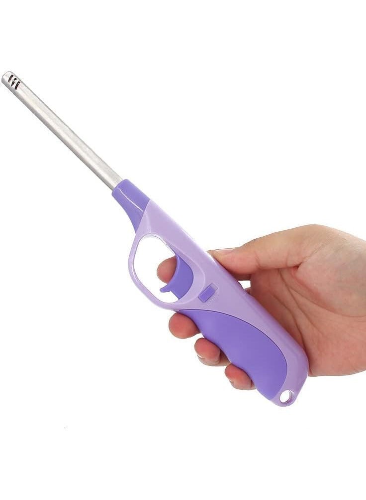 ECVV ولاعة متعددة الاستخدامات، فولاذ مقاوم للصدأ، أخضر، قابلة لإعادة التعبئة بالبيوتان، لهب مقاوم للرياح، مطبخ، فحم بخور، متنوعة - Image 2