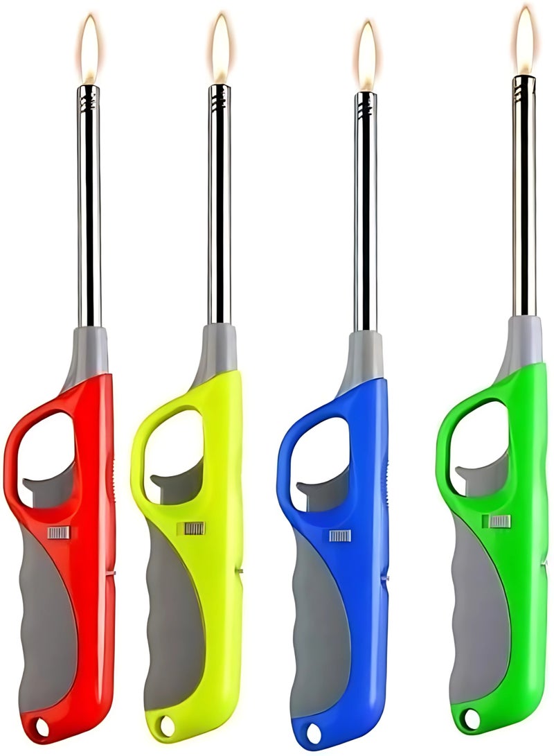 ECVV ولاعة متعددة الاستخدامات، فولاذ مقاوم للصدأ، أخضر، قابلة لإعادة التعبئة بالبيوتان، لهب مقاوم للرياح، مطبخ، فحم بخور، متنوعة - Image 5