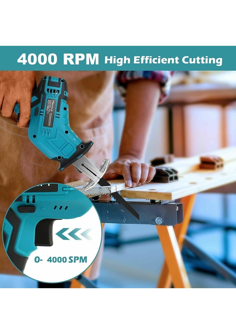 Reciprocating Saw, 21V Power Tools Cordless Reciprocating Saw Combo Kit with 2pcs Batteries and One Charger, 4 Saw Blades for Wood/Metal/PVC Pipe Cutting - pzsku/Z872B3AE2BA66E7212844Z/45/_/1717502326/d2fdb566-4dc3-47f5-a43d-b90bca7a7497