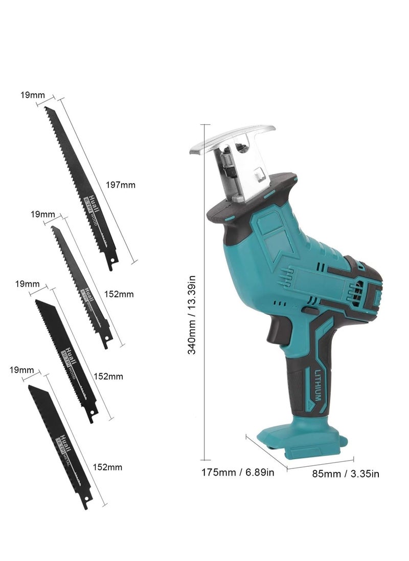 Reciprocating Saw, 21V Power Tools Cordless Reciprocating Saw Combo Kit with 2pcs Batteries and One Charger, 4 Saw Blades for Wood/Metal/PVC Pipe Cutting - pzsku/Z872B3AE2BA66E7212844Z/45/_/1717502381/1bdba07c-6a76-4081-a394-f092204fd70c