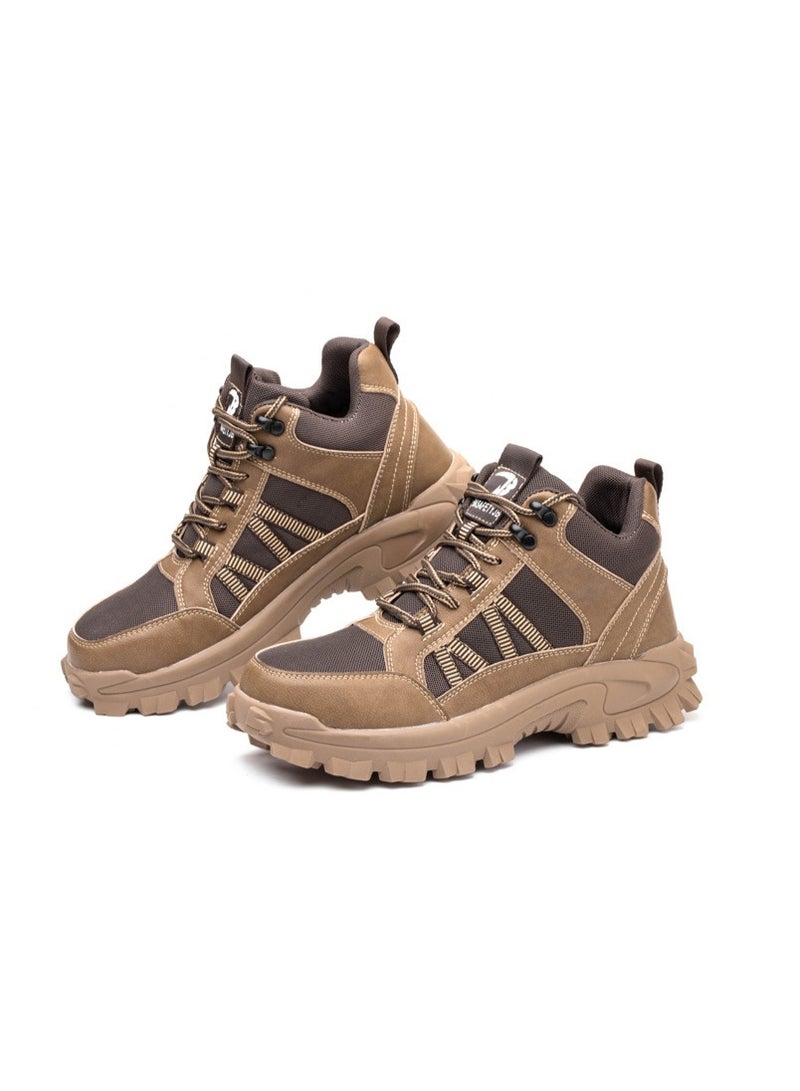 NIBEMINENT ArmorToe Wear-resistant High-top Safety Shoes Steel Head Anti-puncture Anti-smash Work Shoes Sneakers Four Seasons - Image 1