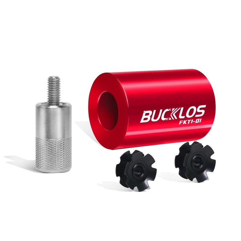 BUCKLOS Bike Bicycle Fork Star Nut Setting Install Tool for 1-1/8" Fork Tubes, with Replaceable Screws and Free Star Special Nuts Headset System Installer for Mountain Bicycle Road Bicycle MTB - Image 1