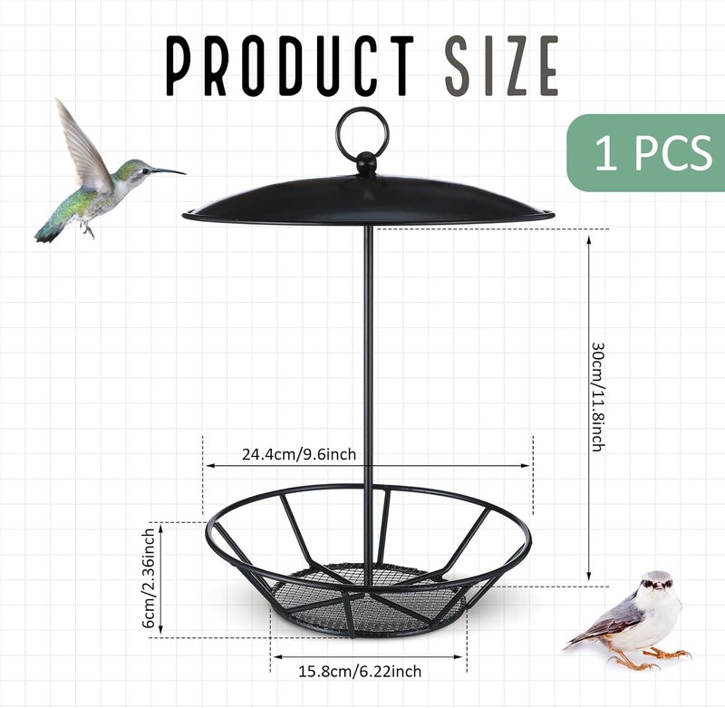 Ziliny 1 Pack Cylinder Bird Feeder Outdoor S-6-2 Seed Cake Feeder Metal Suet Cake Holder Backyard Wild Birdfeeding Bird Feeders for Outdoors Garden - Image 2