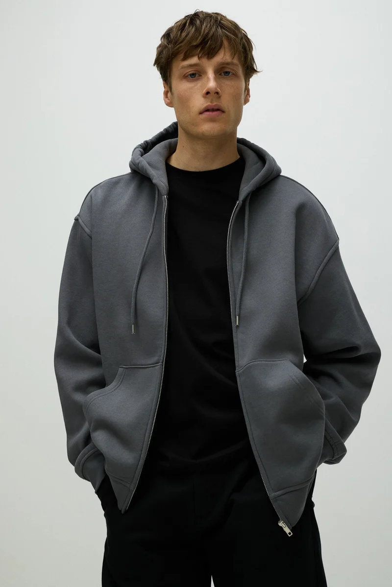 H&M Loose  Fit Zip-through hoodie