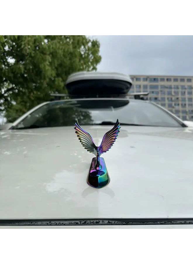 Colorful Zinc Alloy Thickened Car Engine Cover Stand Metal Decorative Sticker - Image 4