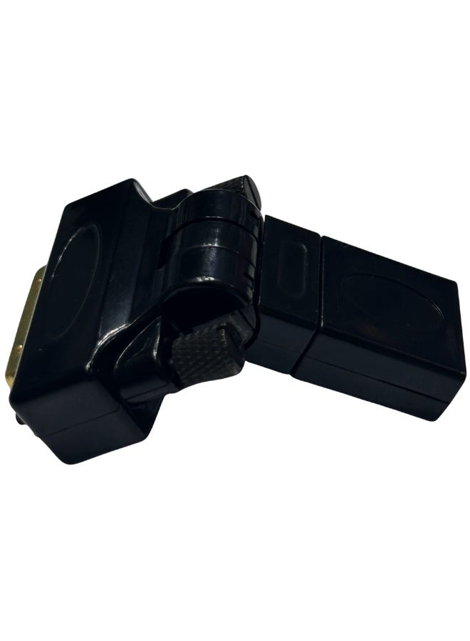 محول فيديو DVI 24+1 (ذكر) إلى HDMI (أنثى) بزاوية قائمة 270 درجة (عبوة من قطعتين) - Image 2