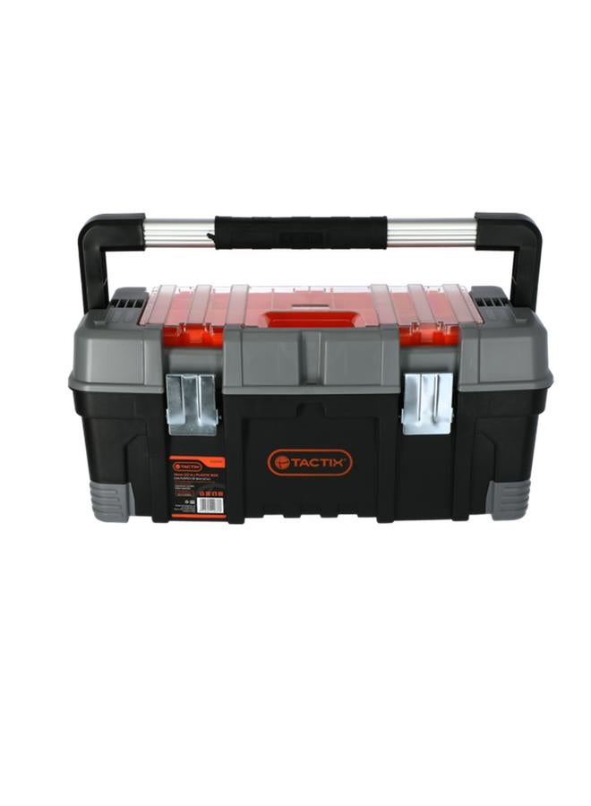 Tactix Shock Resistance Tool Box with Removable Top Organizer and Tote Tray Multicolor 22inch 320304  - Image 1