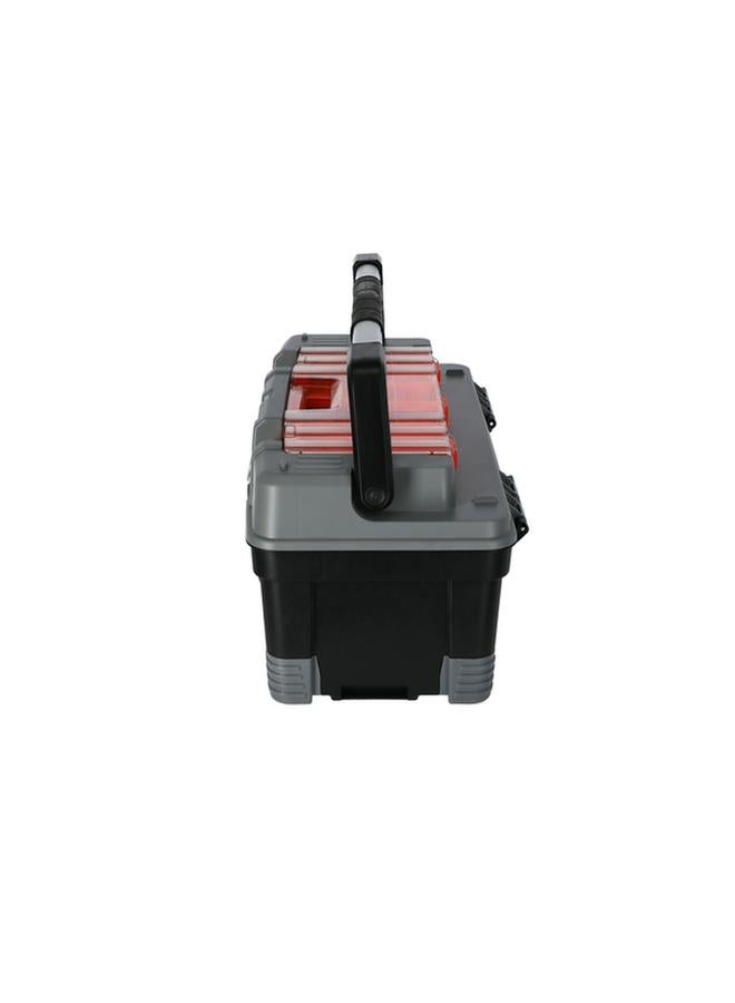 Tactix Shock Resistance Tool Box with Removable Top Organizer and Tote Tray Multicolor 22inch 320304  - Image 3