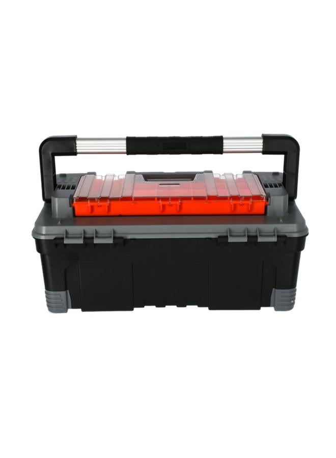 Tactix Shock Resistance Tool Box with Removable Top Organizer and Tote Tray Multicolor 22inch 320304  - Image 5